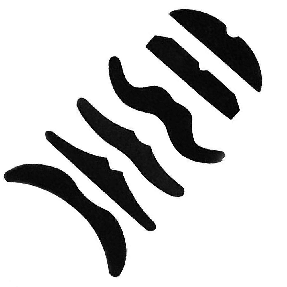 Self Adhesive Fake Mustache Halloween Props 6Pcs Party Supplies Set