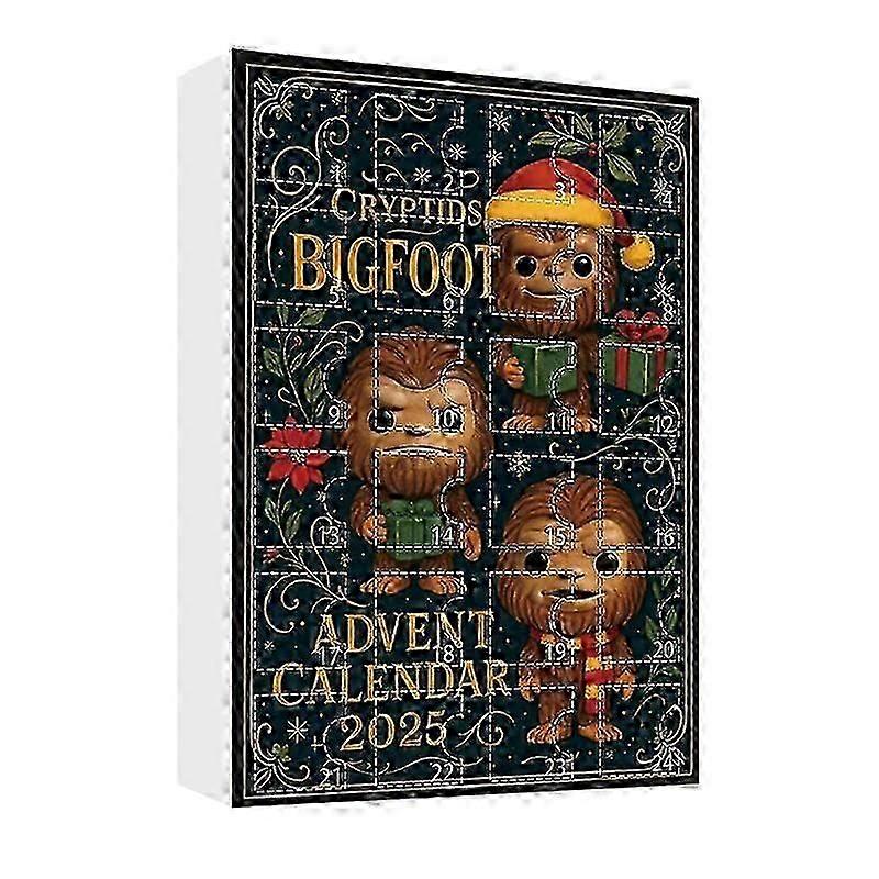 Bigfoot Edition Advent Calendar 2025, 24 Unique Sasquatch Ornaments, Advent Calendar 2025, Bigfoot Advent Calendar