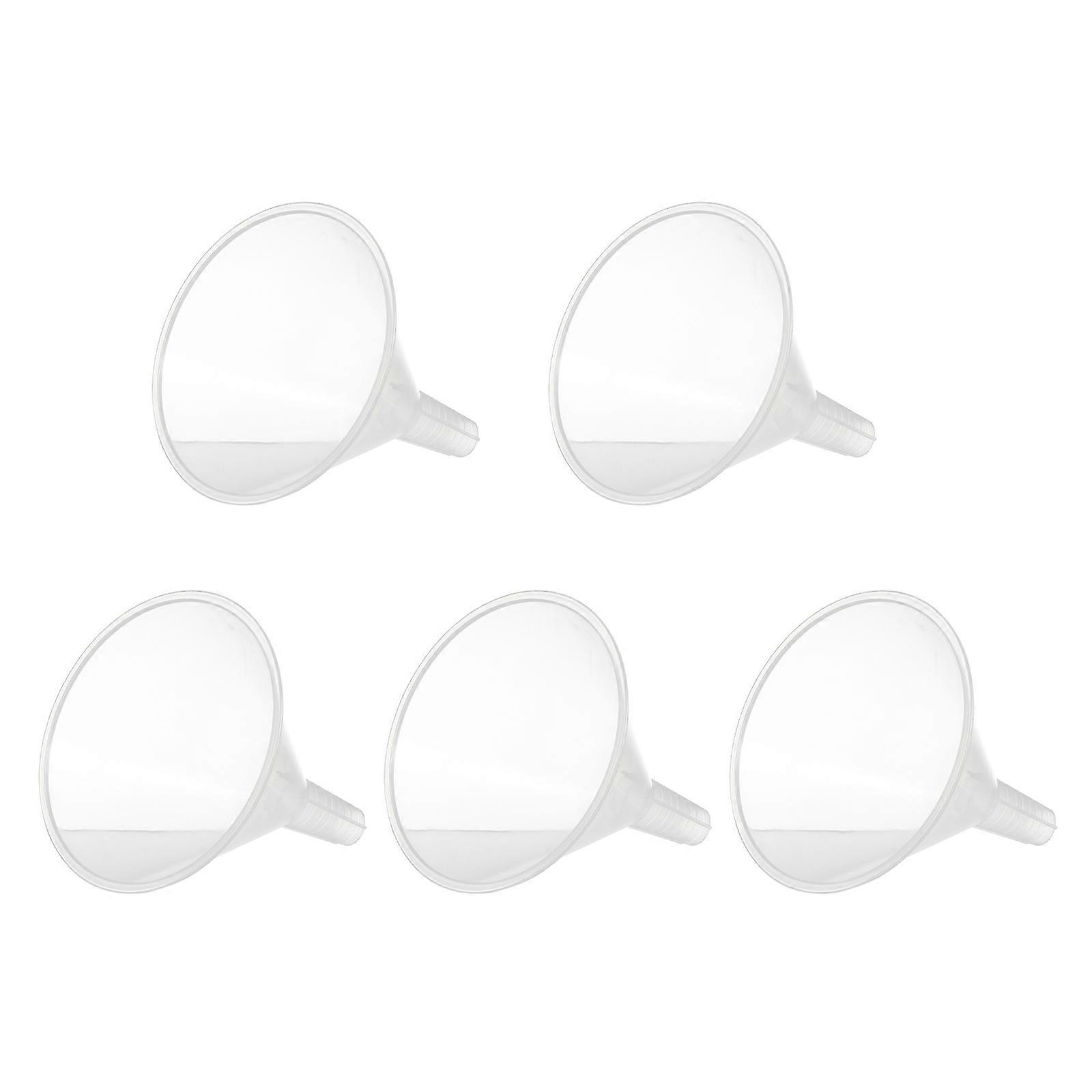Small Plastic Funnel Laboratory Funnel for Storage Use 5Pcs Set