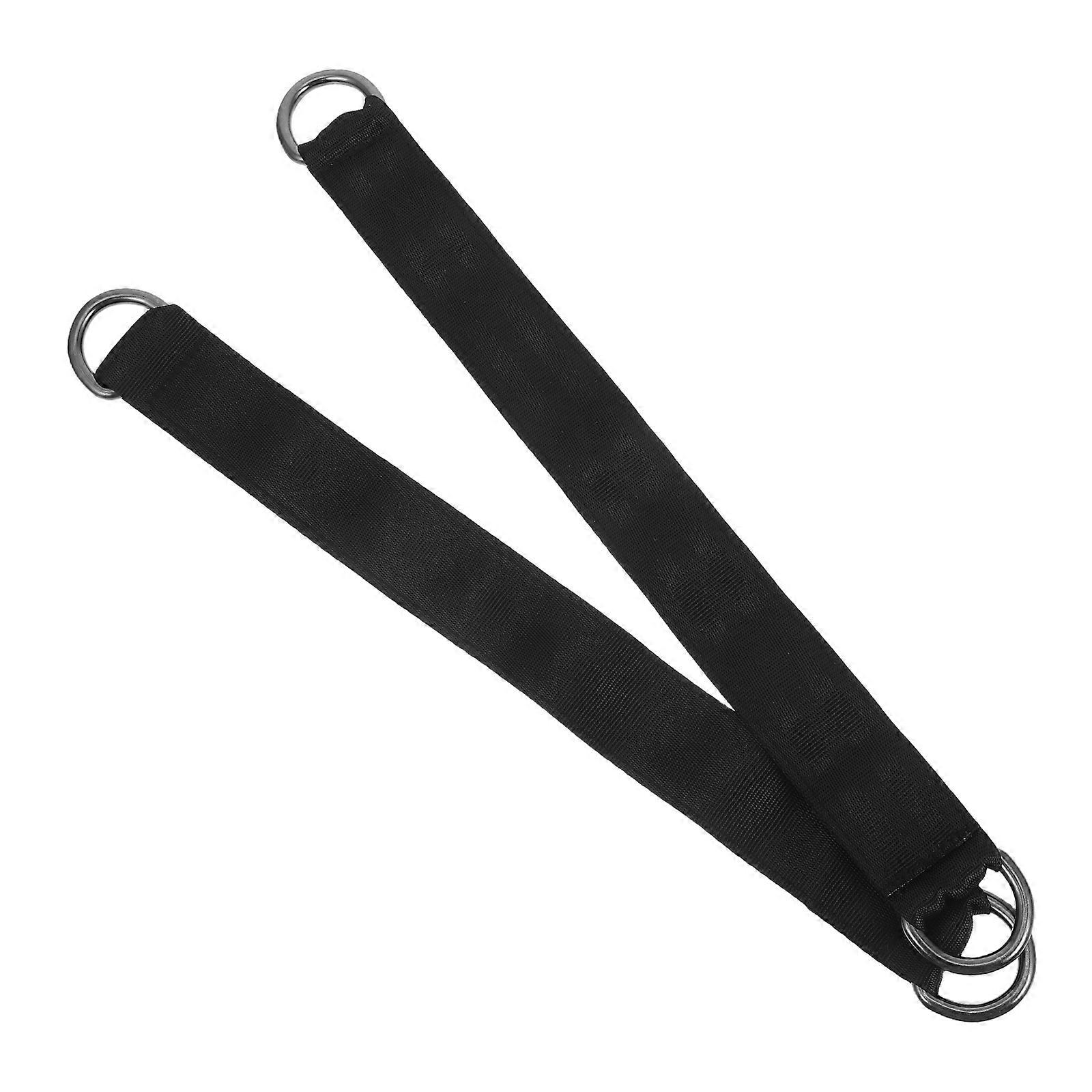 Durable Black Swing Extension Straps Kit 8Pcs Designed For Indoor And Outdoor Hammocks Offering Secure Attachment Solutions