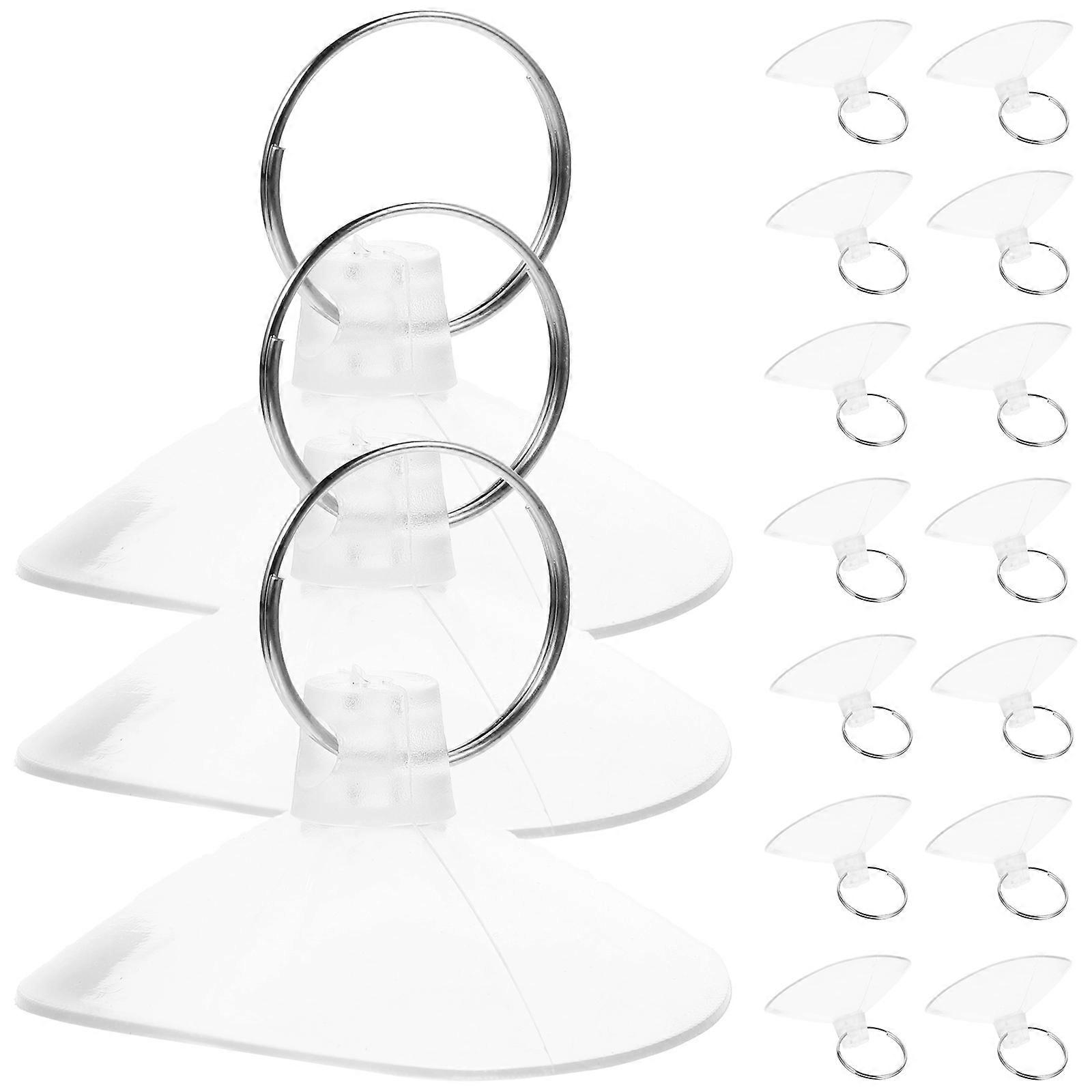 Transparent Suction Cup Plastic Pet Hammock Fixer for Bed 50Pcs