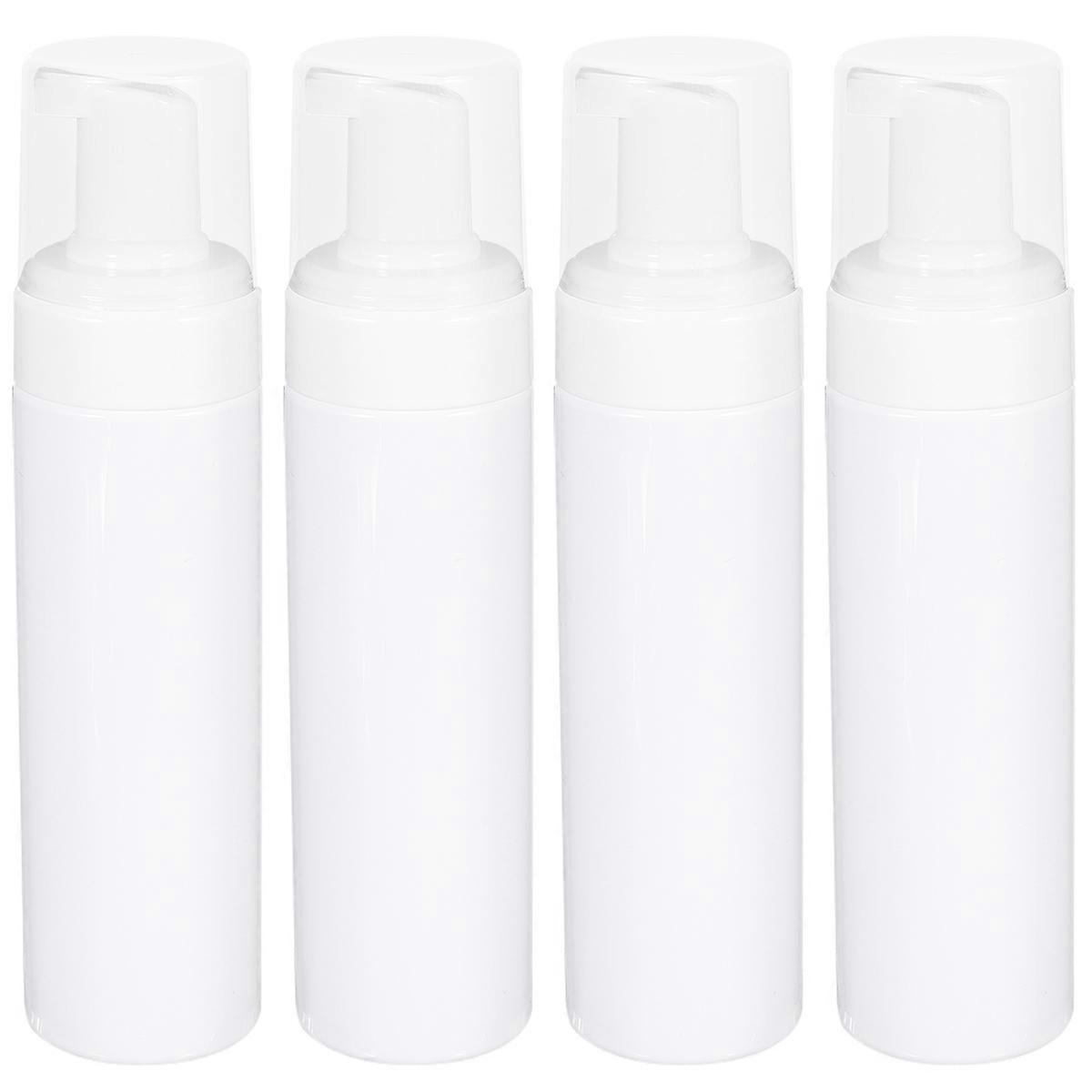 Press Pump Bottle for Liquid Soap Bottle 8Pcs White Dispenser Set