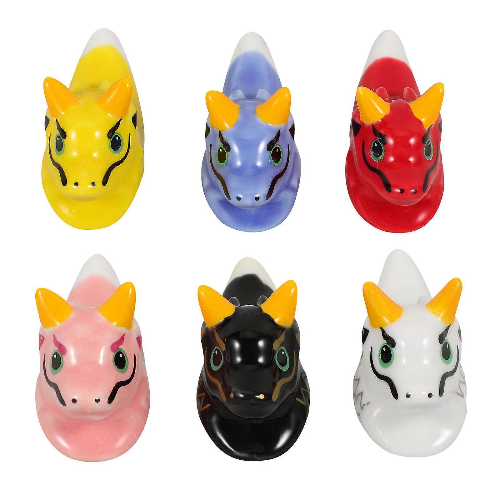 Ceramic Chopsticks Holder Ideal For Kitchen Dining 30 Pcs Dragon Shape Holders Preventing Rolling Clean Tableware