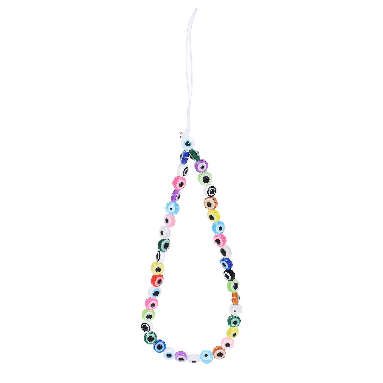 Mobile Phone Lanyard Evil Eye Beaded for Anti-Lost Use 4Pcs Set