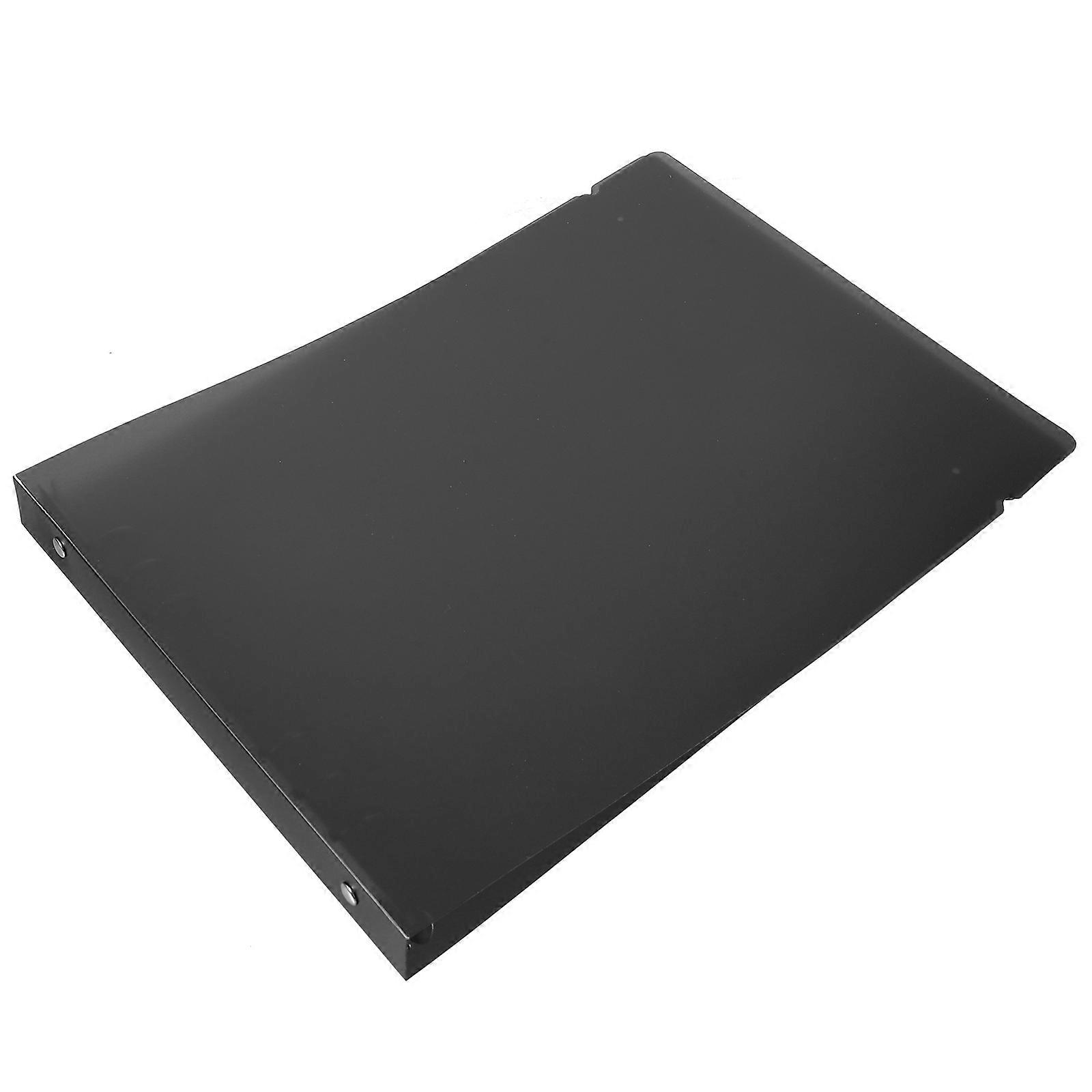 Plastic Binder Notebook Cover for Student Use 2Pcs Black Clear Shell