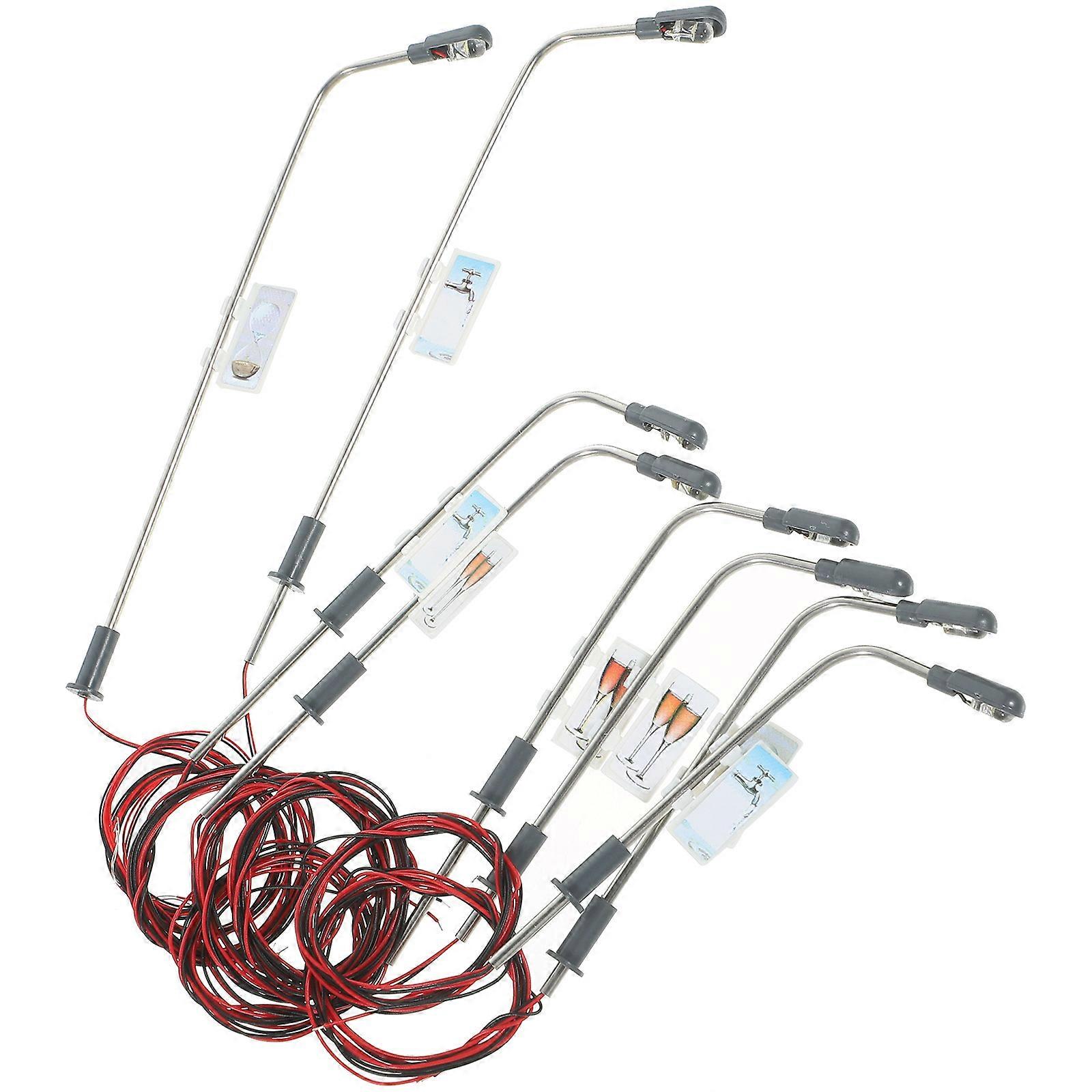 Model Street Light Lamppost with Single Head Suitable for Models 30Pcs