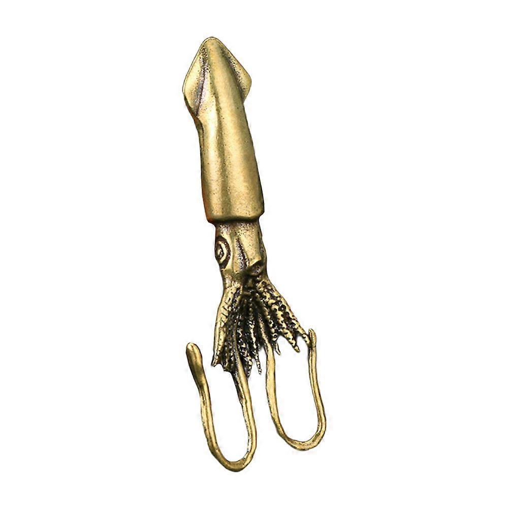 Office Squid Decor Brass Squid Figurine for Tabletop Display 5Pcs