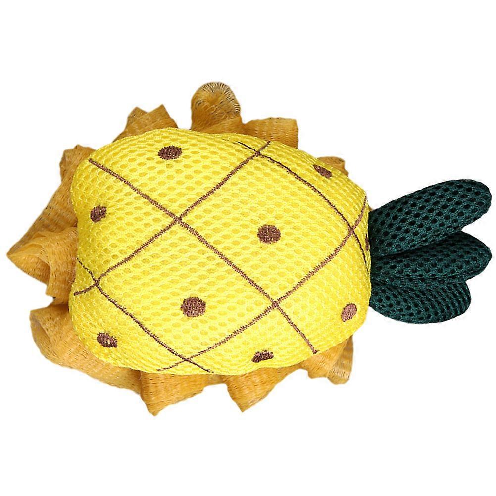 Bath Ball Yellow Body Skin Cleaning Tool 5Pcs for Comfortable Use