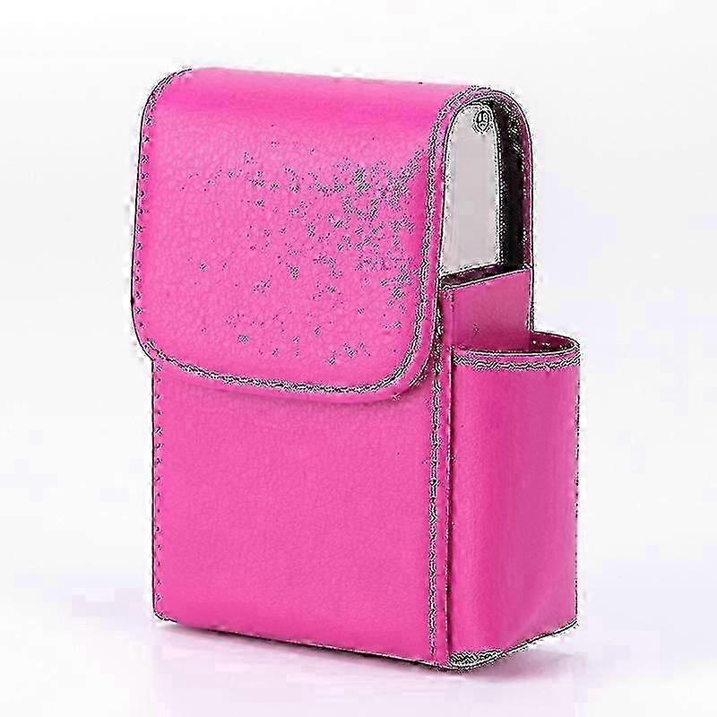 Cigarette Storage Case, Cigarette Case Cigarette Organizer Case Pu Leather Cigarette Box Case Wallet With Lighter Holder-In Stock -HK603