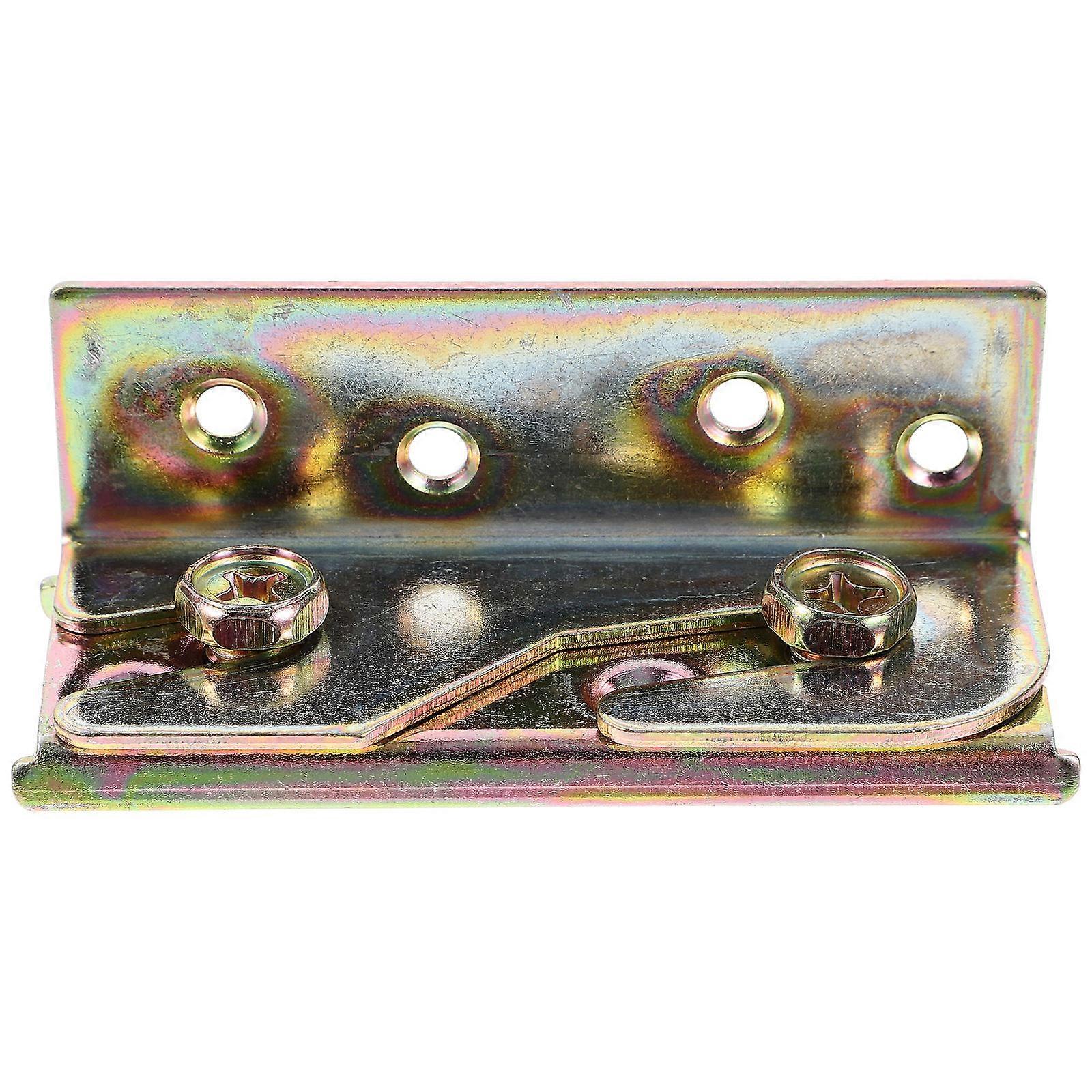 Rust Proof Frame Bracket Bed Fitting for Home Use 4Pcs Golden Snap Connectors