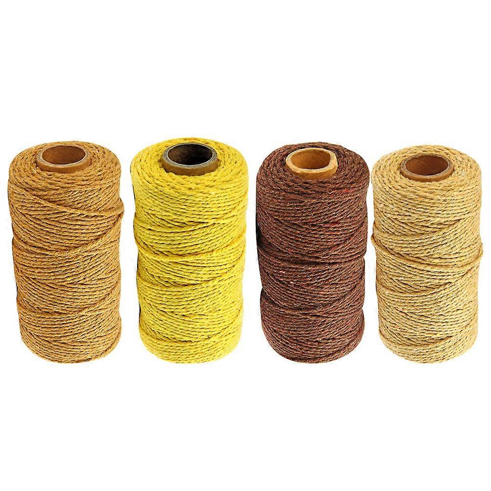 Fastening Braided Cotton Rope 12 Rolls Multi-Functional Wrapping Rope