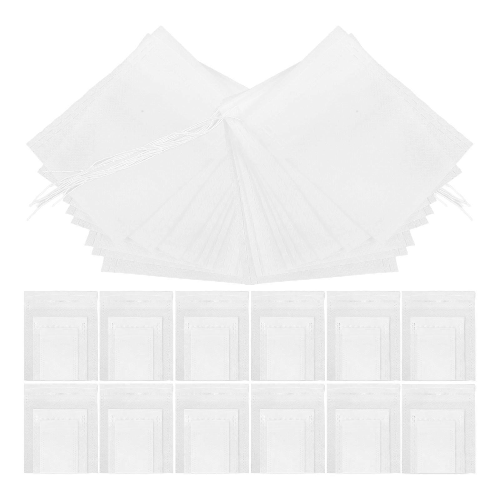 Drawstring Tea Bags Disposable for Storage Use 1200Pcs White Tea Filter Bags