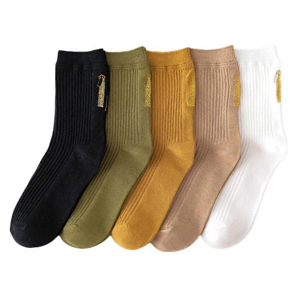 Athletic Cotton Socks Middle Socks for Wearing 15Pairs for Students