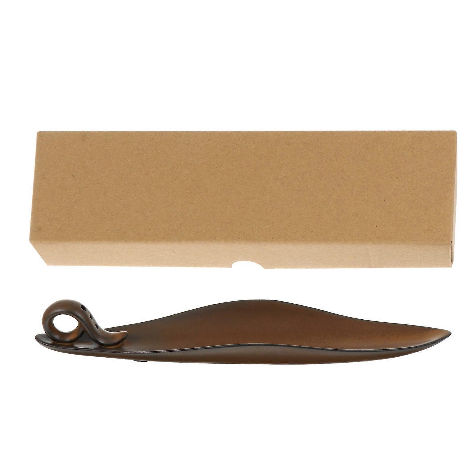 Incense Stick Holder Leaf Shape Ceramic Incense Burner for Home Use 3Pcs