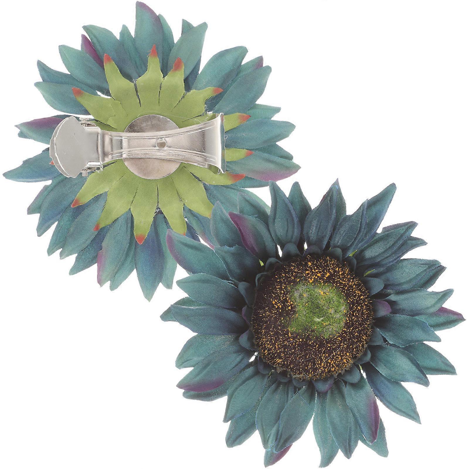 Decorative Curtain Holdbacks Clips Sunflower Style for Curtains 6Pcs
