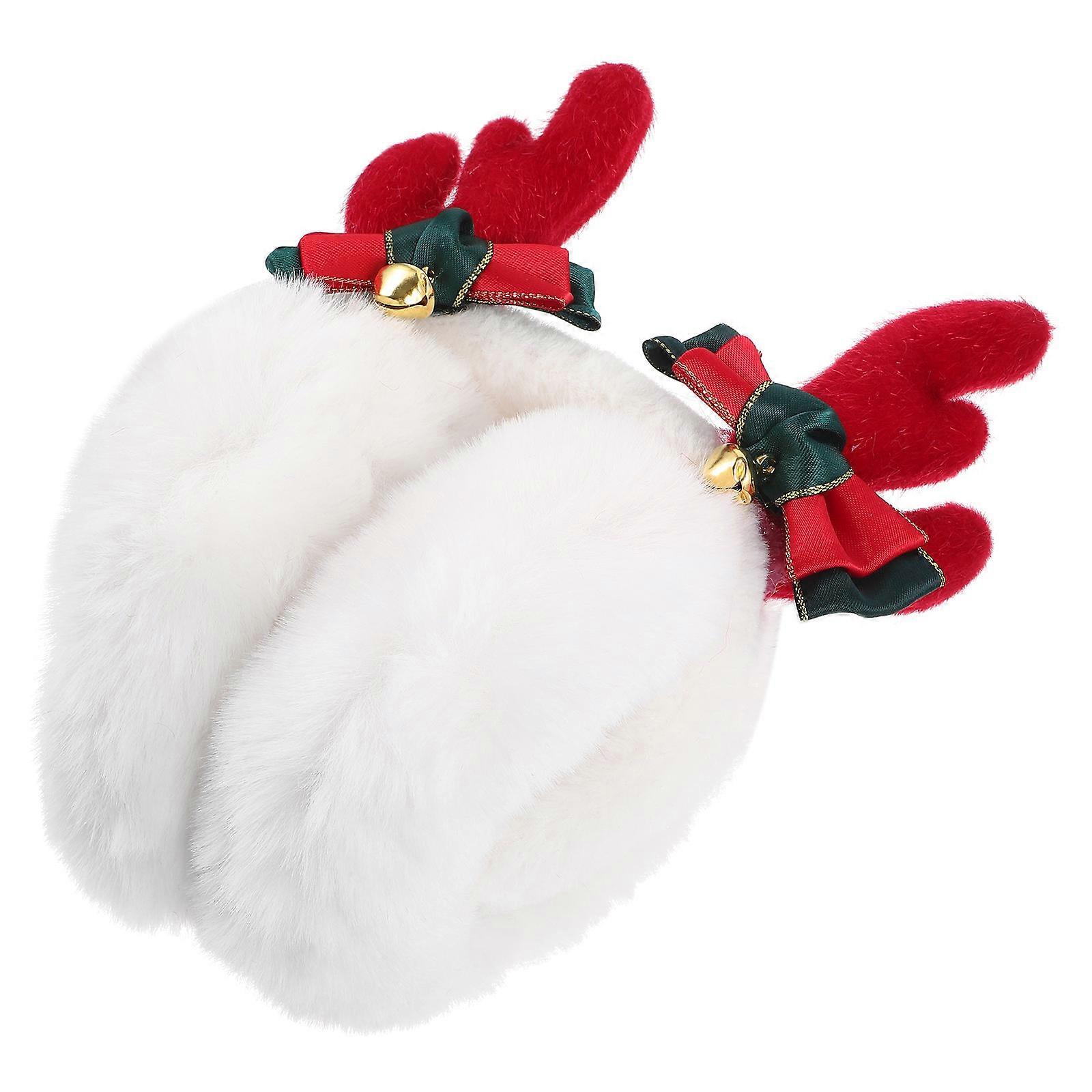 Warm Plush Kids Earmuff for Winter Use Christmas Ear Protector 4Pcs