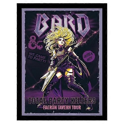 Dungeons & Dragons Bard Comic Framed Poster