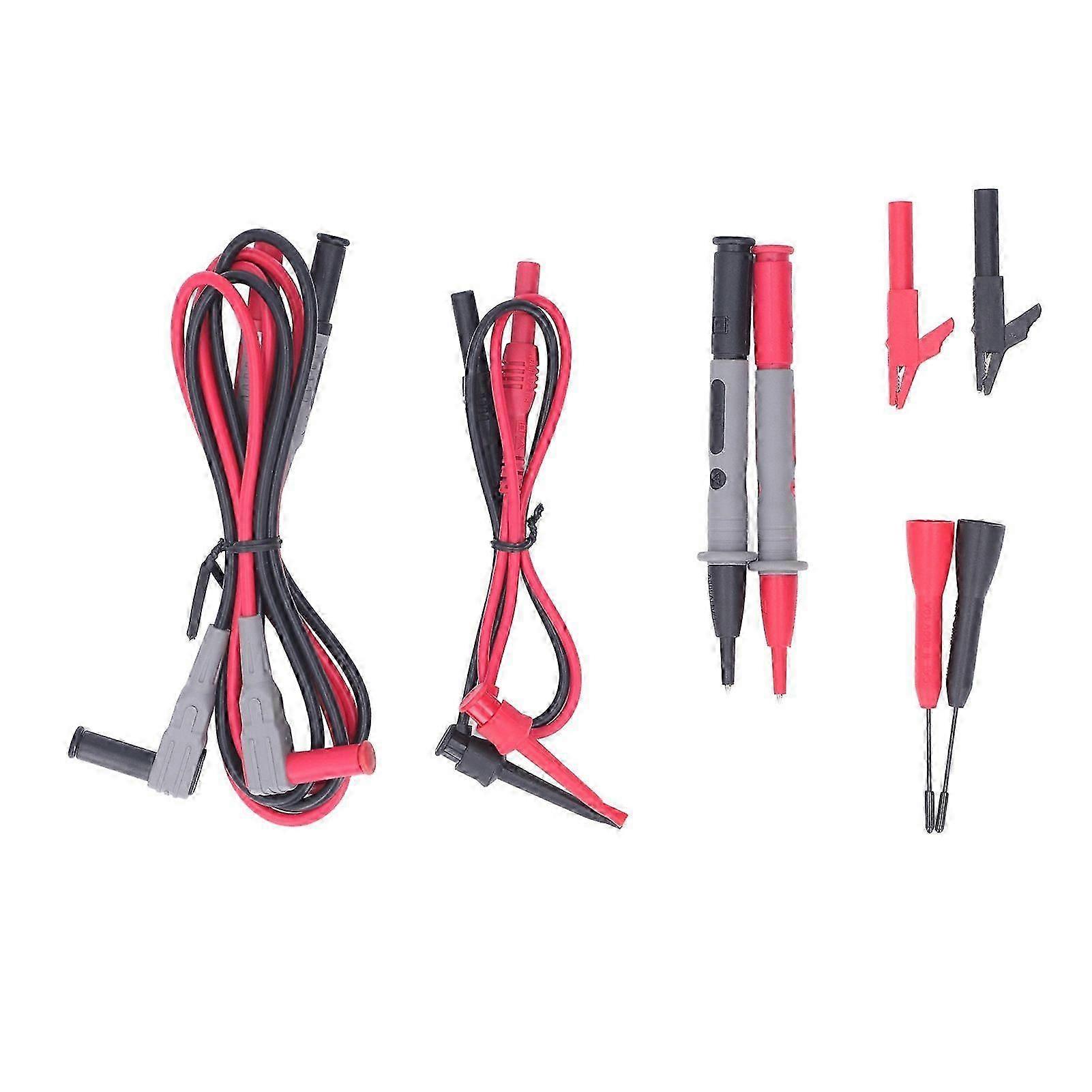 2025 أحدث طراز 10 قطع متعدد اختبار كابل التمساح كليب إبرة التحقيق