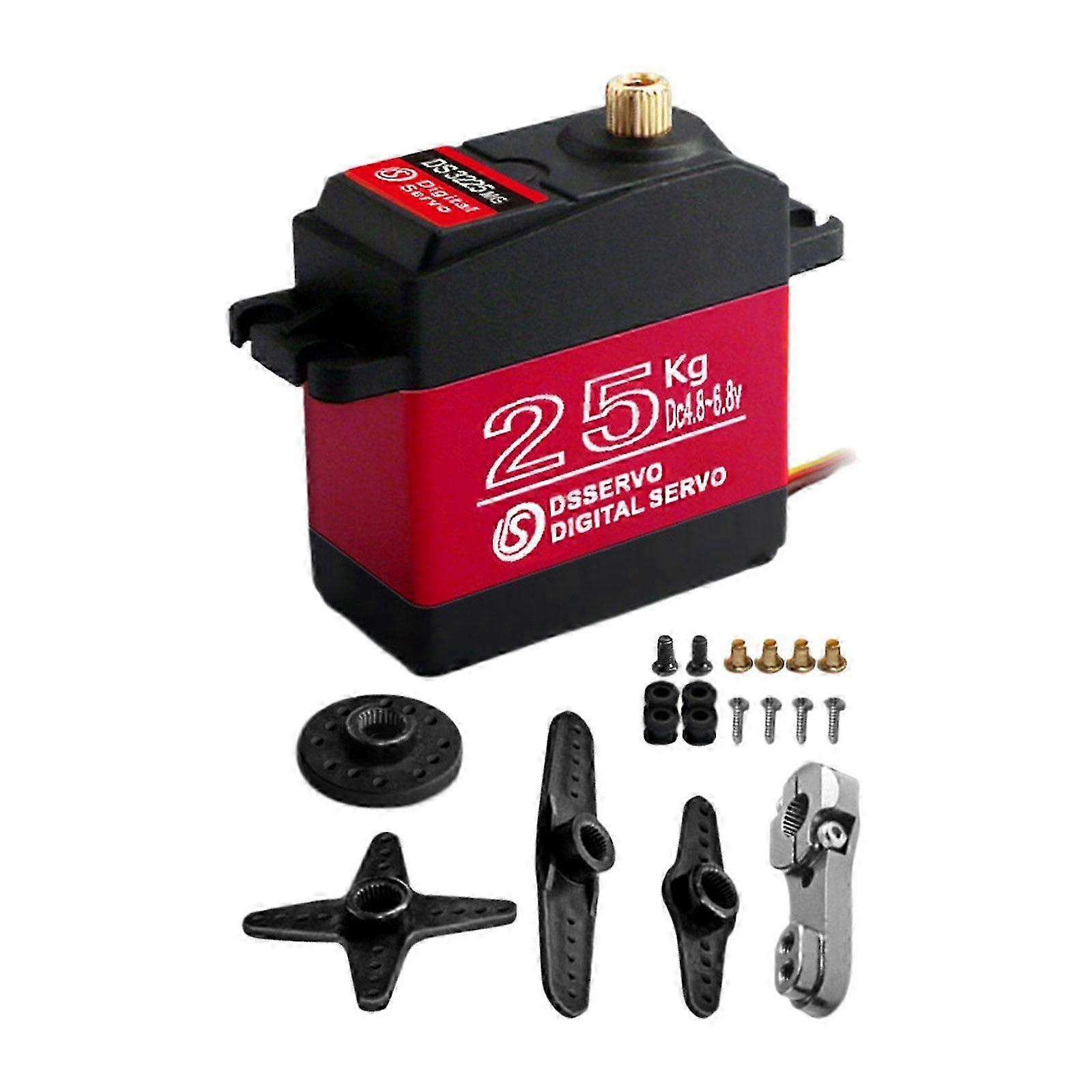 25KG RC Servo, Waterproof Servo for 1/61/8, 1/10, 1/12 RC Car, Full Gear