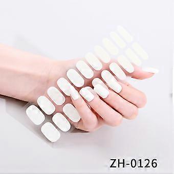 Heißer verkauf nagel aufkleber einfarbig 22 papier nagel aufkleber schwangere frauen verwenden können nagel aufkleber ZH-0126 bare stücke + nagel set