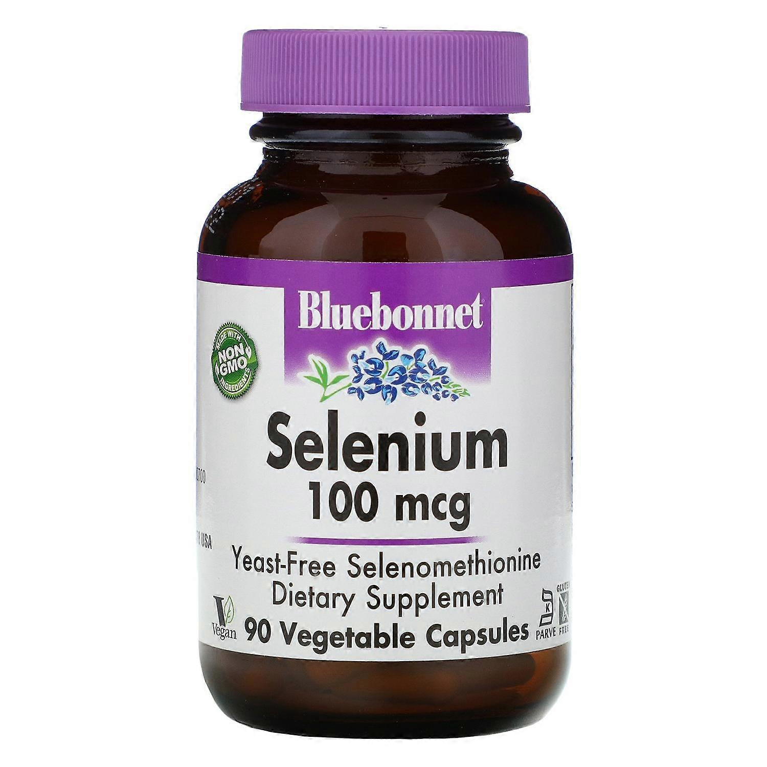 Bluebonnet Nutrition, Selenium, 100 mcg, 90 Vcaps