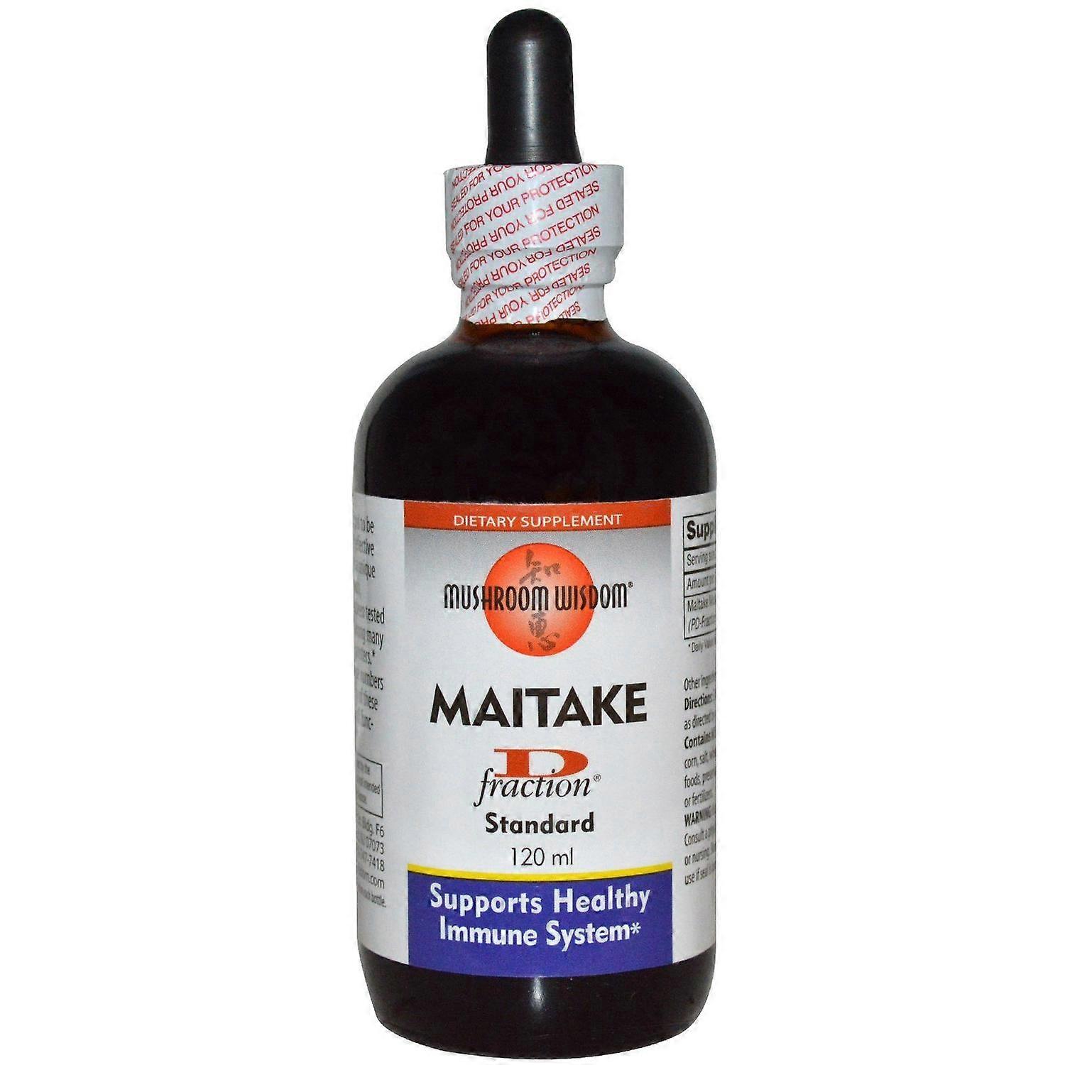 Mushroom Wisdom, Maitake D-Fraction, Standard, 120 ml