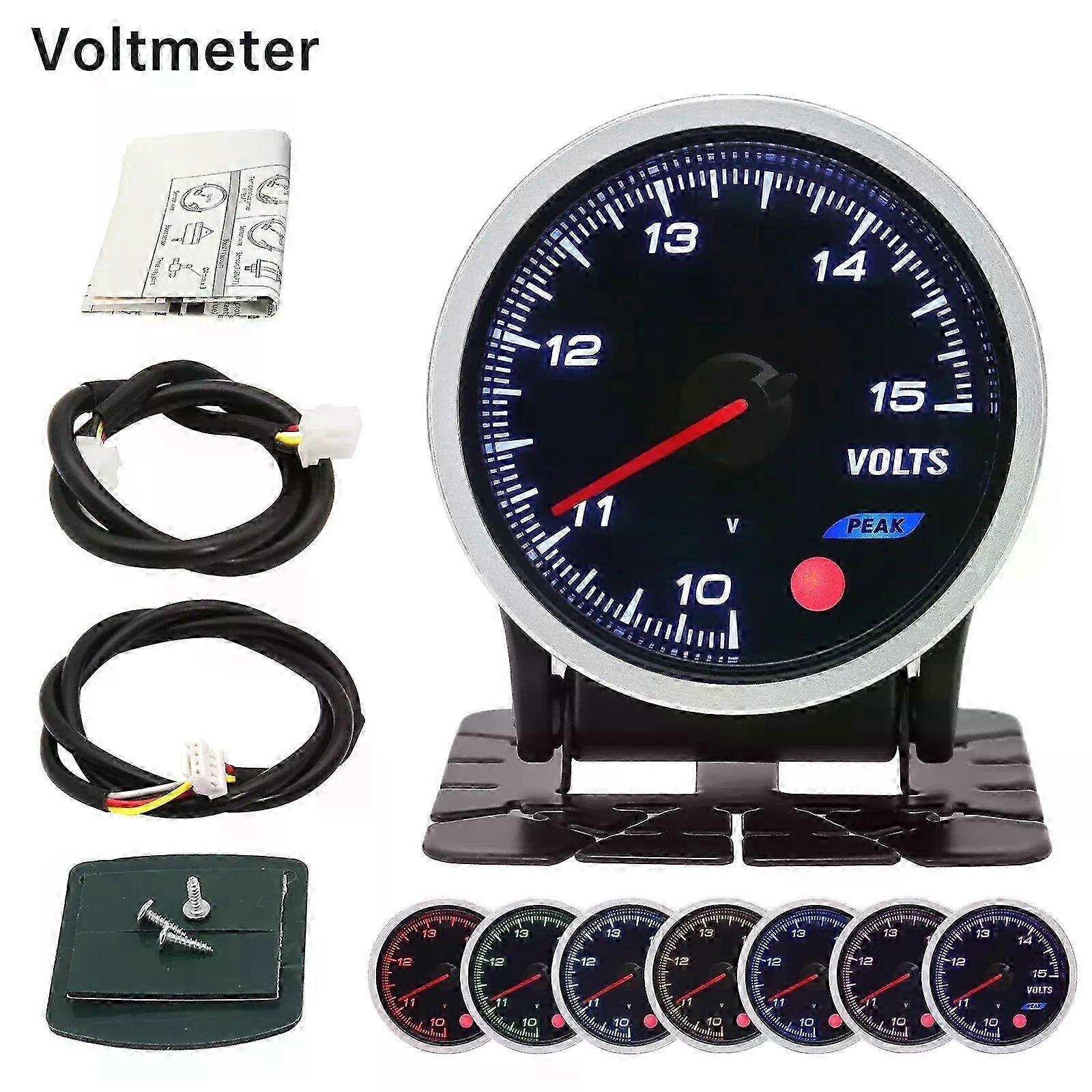 2 Inch 52MM Smoke Lens Gauge Car Turbo Boost Meter Oil Pressure Meter 3Bar 2Bar PSI Turbo Gauge 8 Colors Backlight With Electron 26s