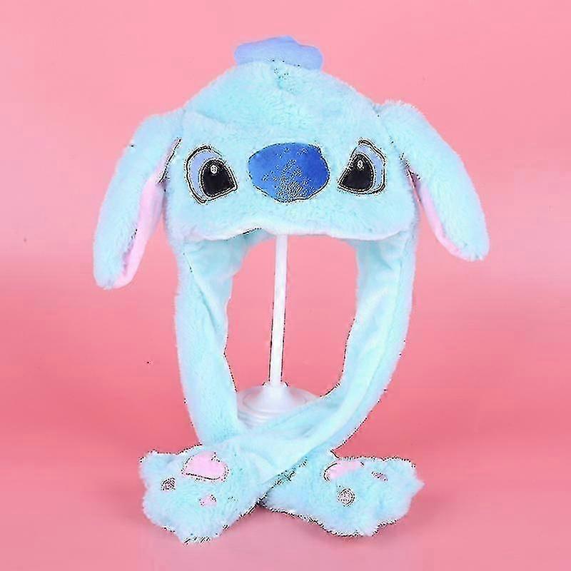 Plush Rabbit Ear Hat for Girls - Soft & Moveable