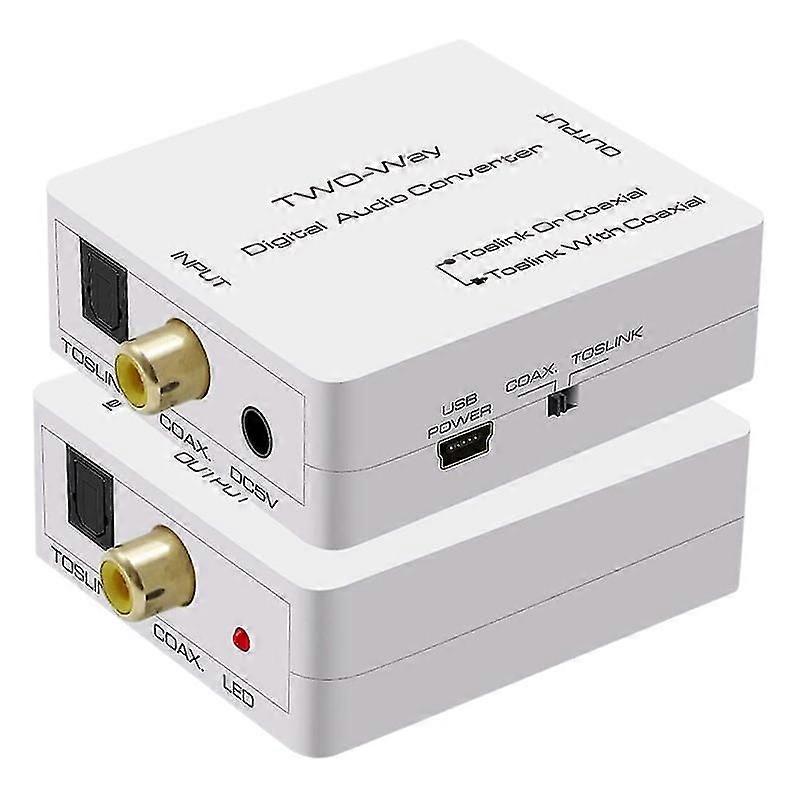 Optical To Coax Bi-directional Spdif Toslink To Coaxial Swtich Digital Audio Converter Splitter Ada