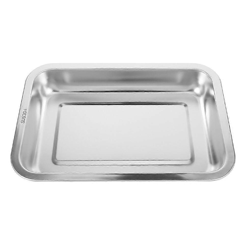 Large Rectangular Cat Litter Box Stainless Steel Litter Box Low Edge Open Cat Litter Box