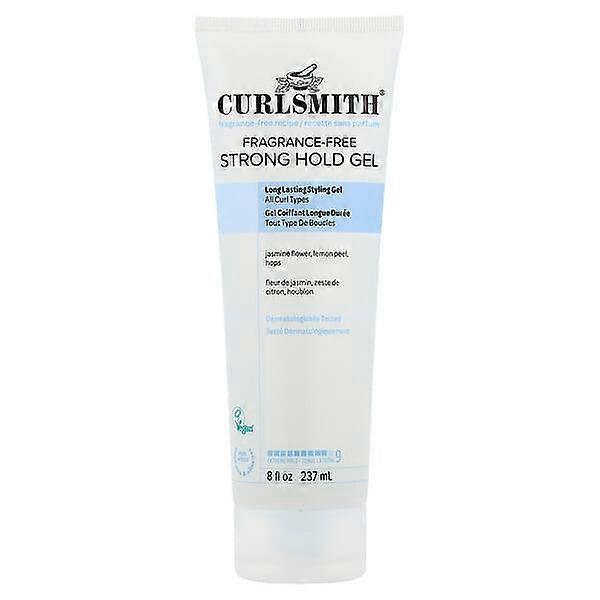 Curlsmith, Fragrance Free Strong Hold Gel, All Curl Types, 8 fl oz (237 ml)