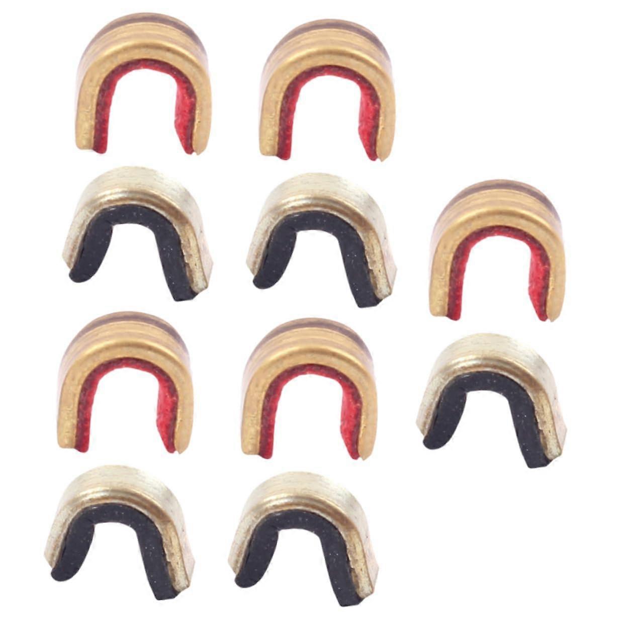 Copper Alloy Clamps String Nocking Points Clips For Recurve And Compound Bows 10 Pack RustResistant Lightweight