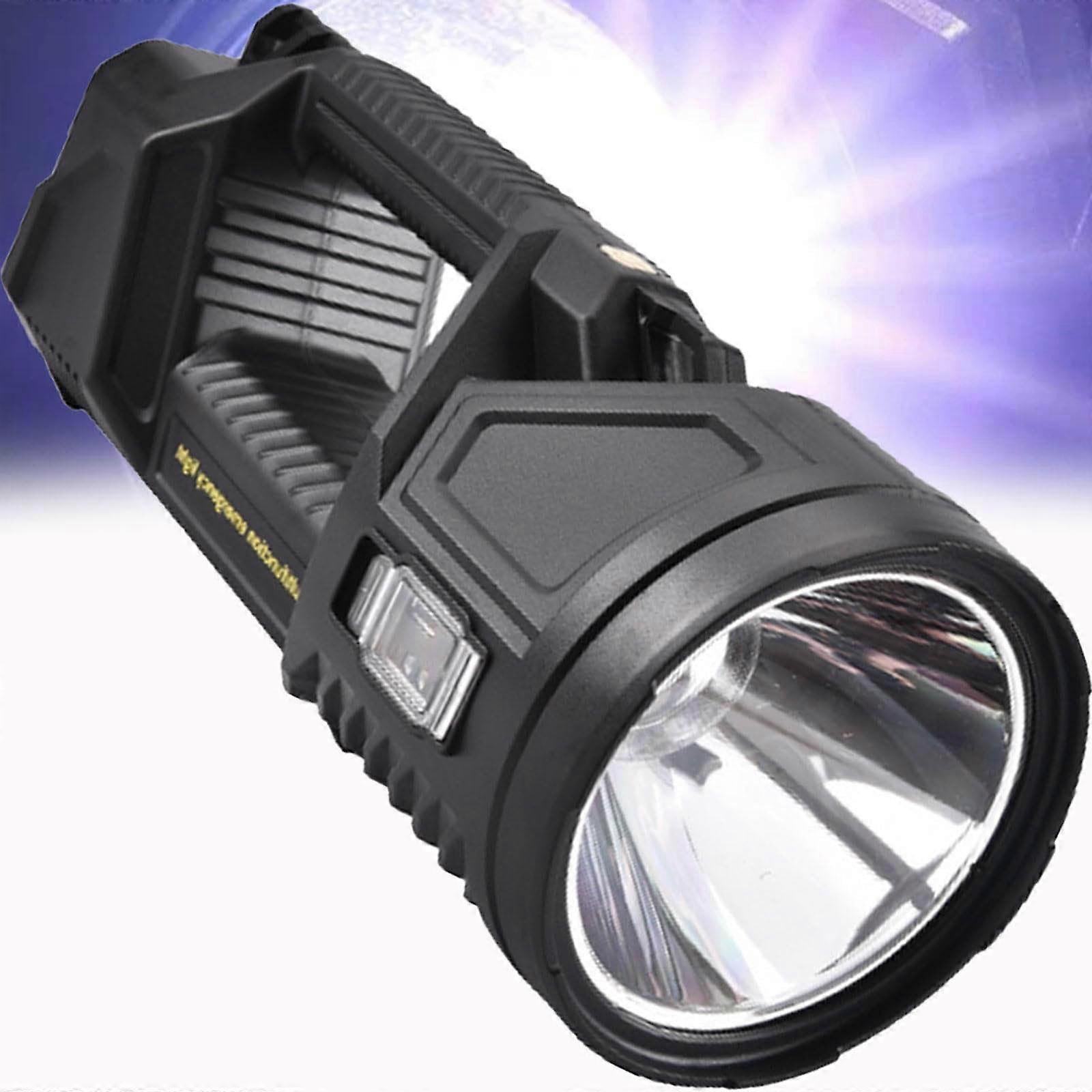 Staron Super Bright Double-Head Flashlight, High Lumens LED Spotlight, Long Lasting Battery, Portable Handheld Light