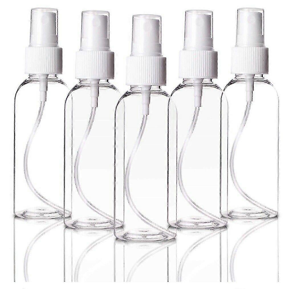 5pcs 30ml Travel Transparent Plastic Perfume Atomizer Empty Misty Spray Bottle