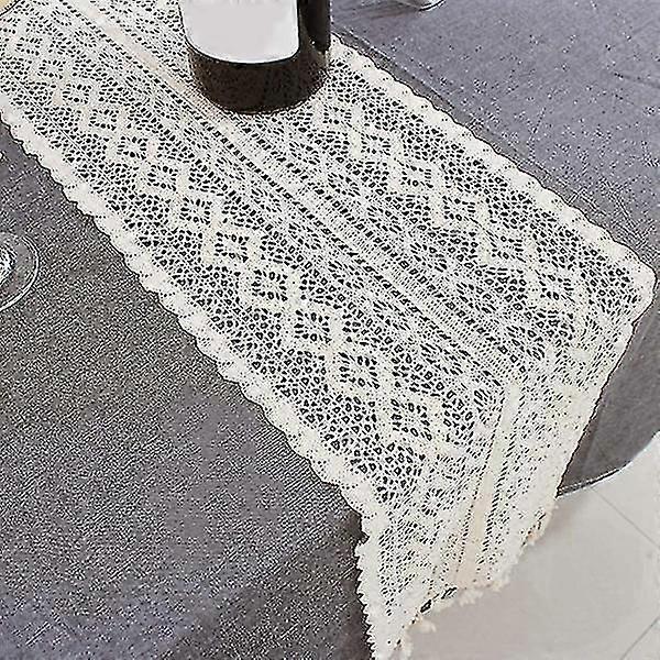 Macrame Table Runner With Fringe For Wedding Table (24X220Cm)