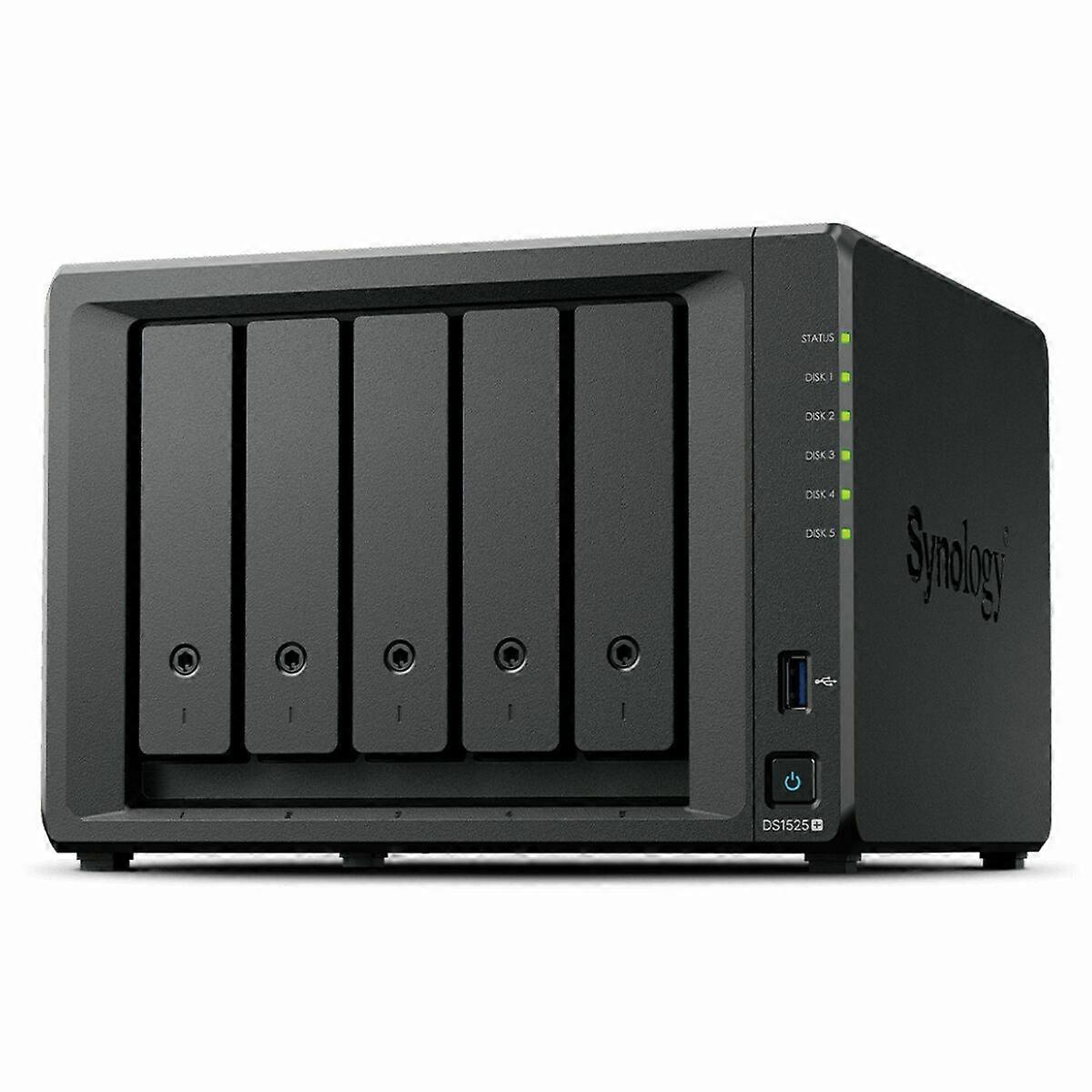NAS Network Storage Synology DS1525+ Black AMD Ryzen V1500B