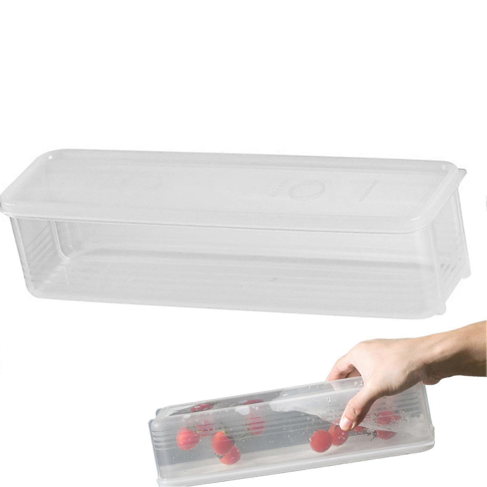 Spaghetti Container Storage Clear FoodGrade Sealing Pasta Holder, Stackable LargeCapacity Freezable Box For Macaroni