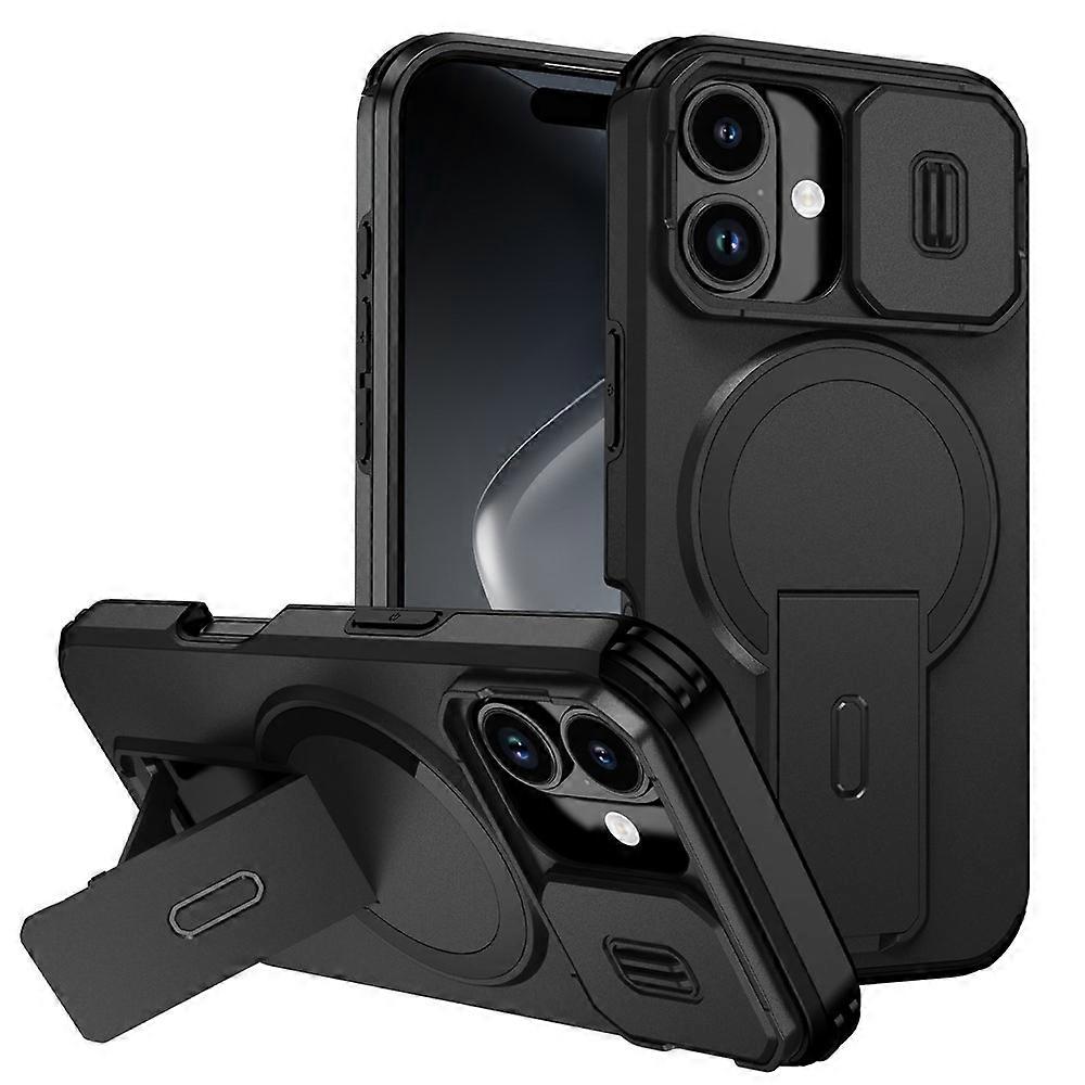 Compatible For iPhone 17 Case Kickstand Camera Slider PC + TPU Phone Cover Compatible with MagSafe