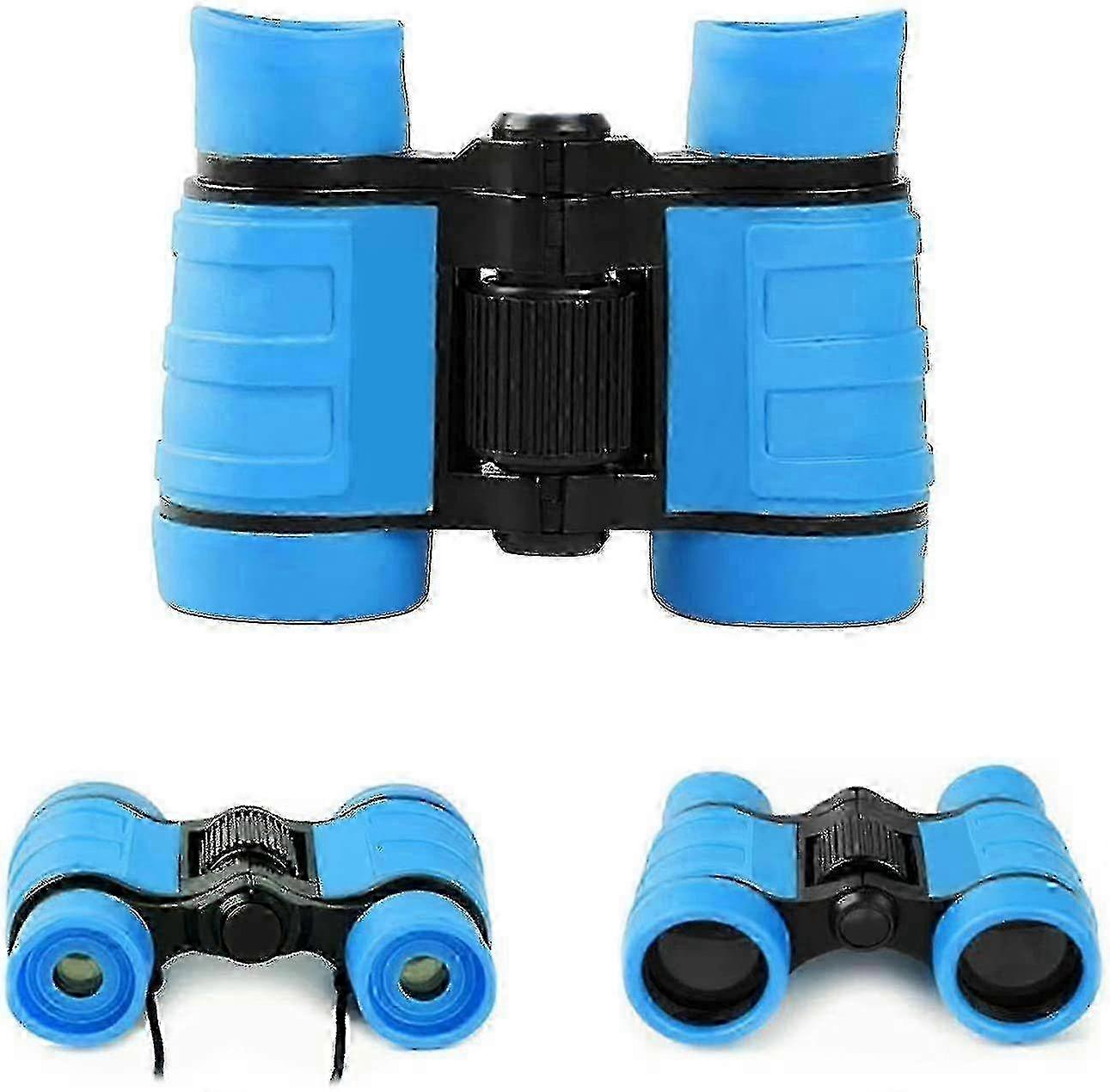 Kid-Friendly Binoculars Toys - 4x30 Vision for Ages 3-8, Blue