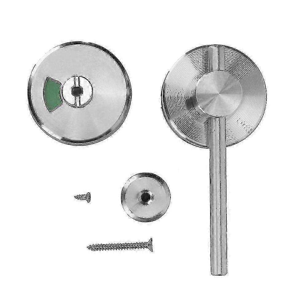 Public WC Toilet Door Lock with Occupied/Vacant Privacy Indicator -