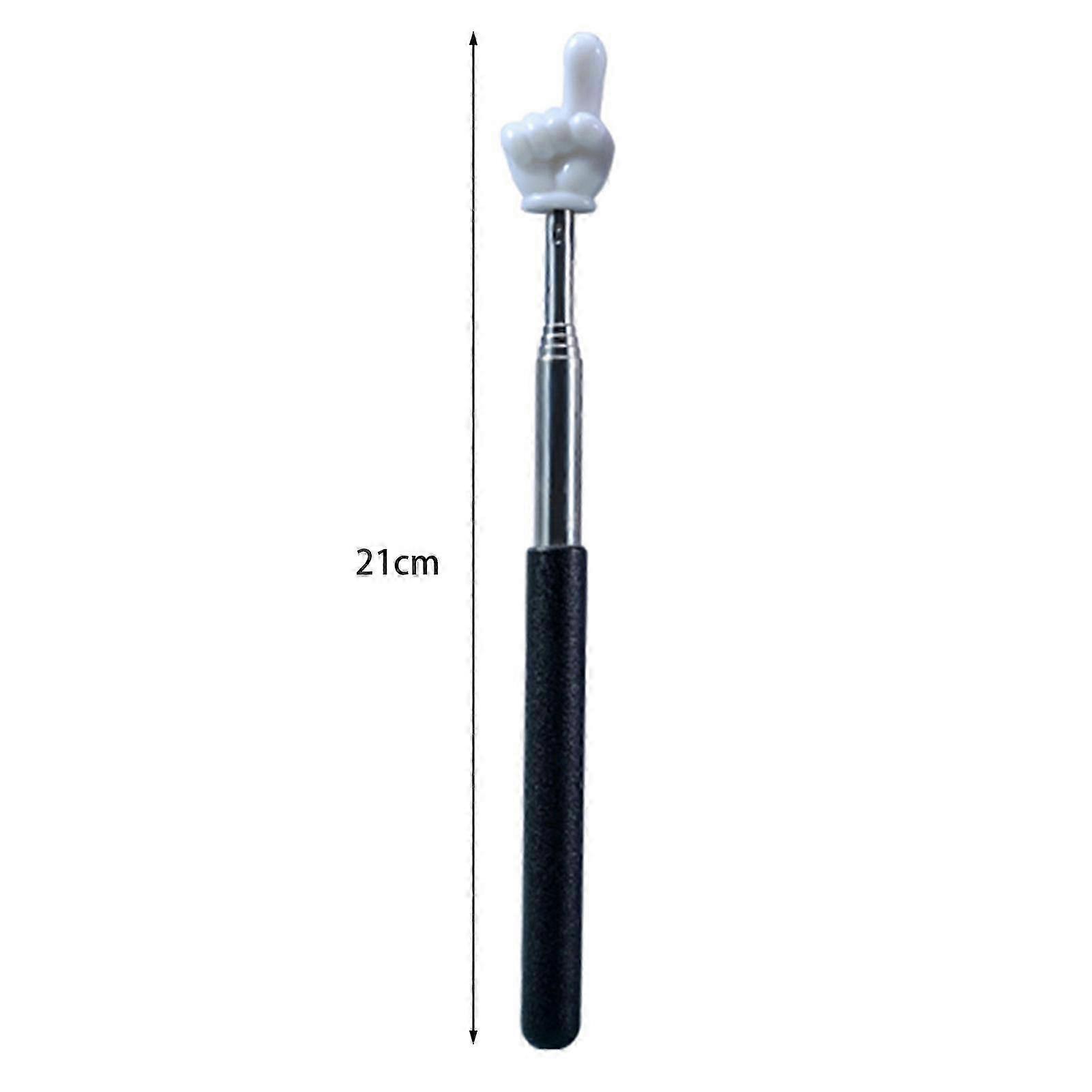 Finger Pointer Stick Telescopic Teachers Pointer Long-lasting Handheld Pointer Stick For  Black