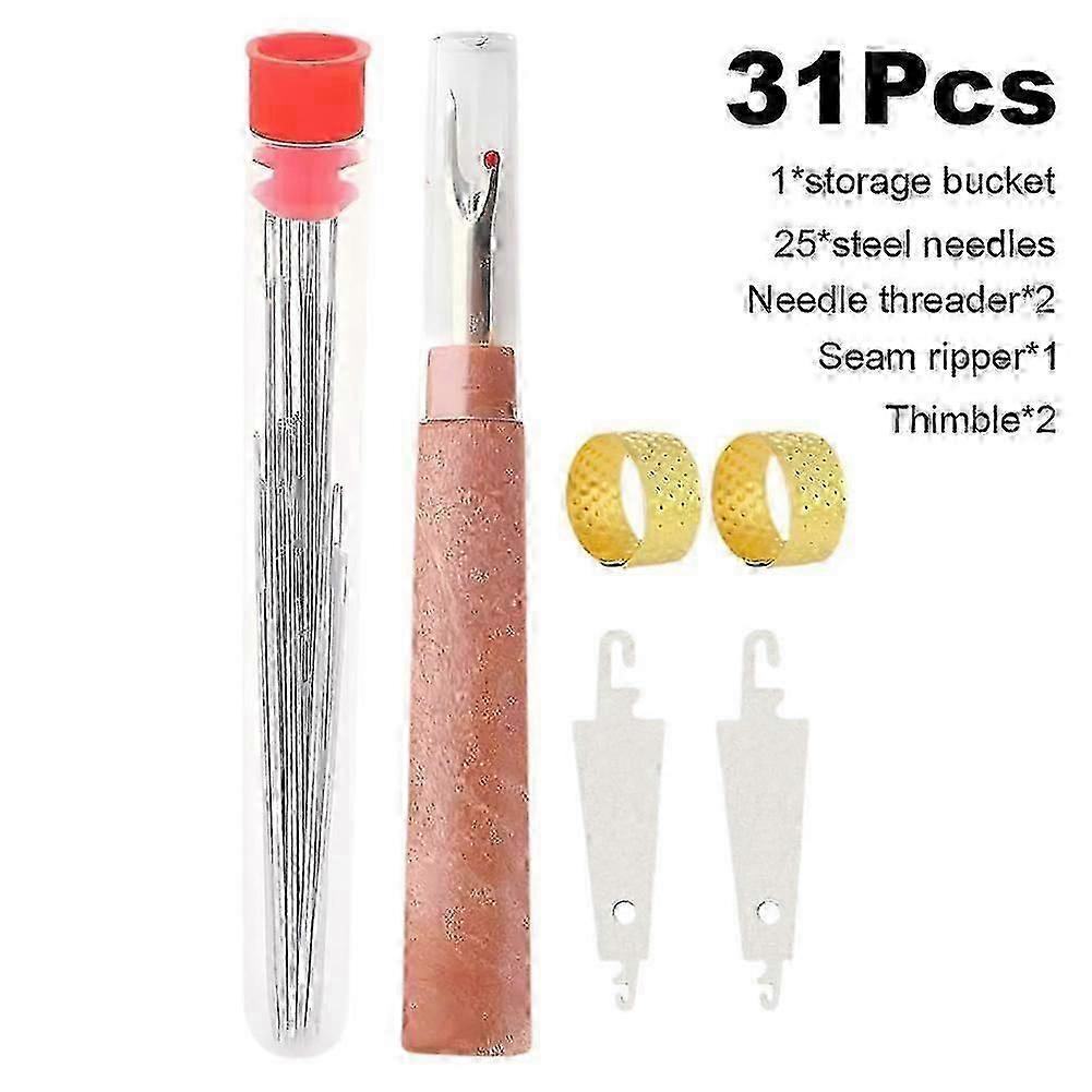 37Pcs Sewing Tool Set, Needles Thread Hand Repair Tools, Portable Diy Hand Made