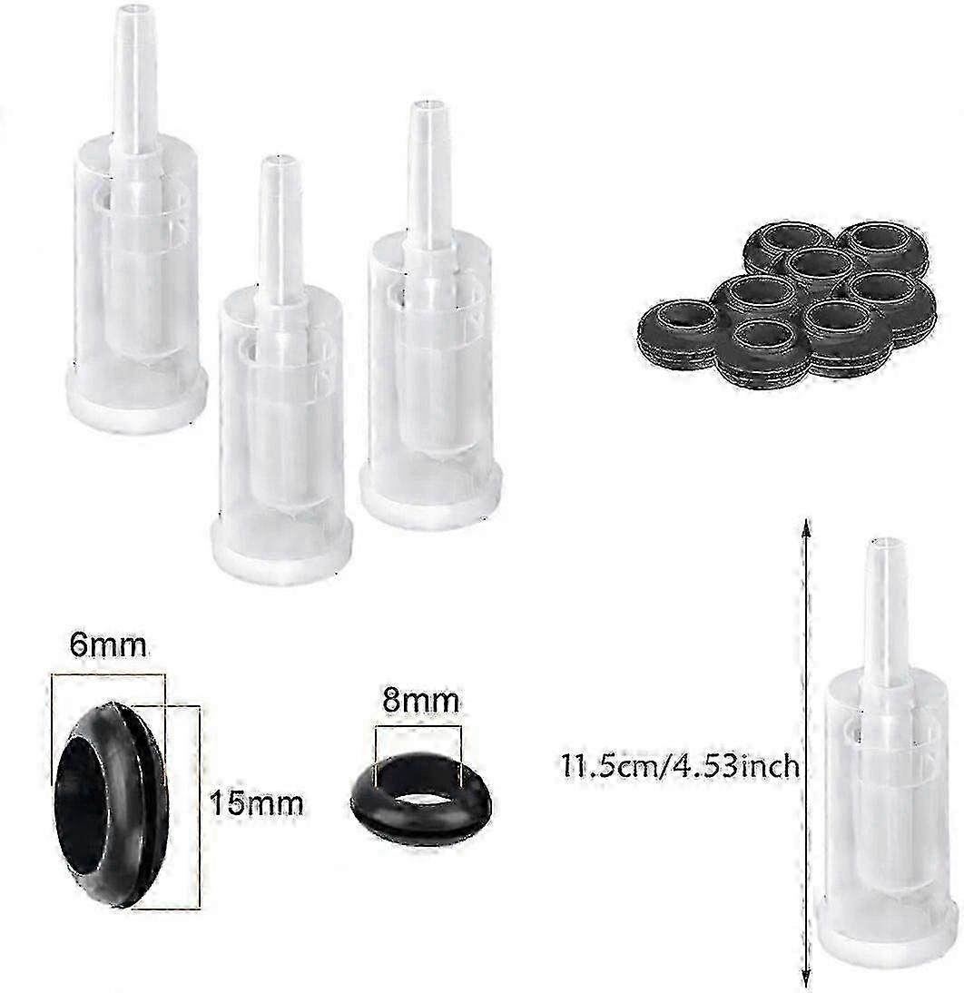 1/2pc Fermentation Airlocks Plastic Homebrew Airlock With Silicone Grommets For Preserving Brewing Making Wine Sauerkraut Kimchi
