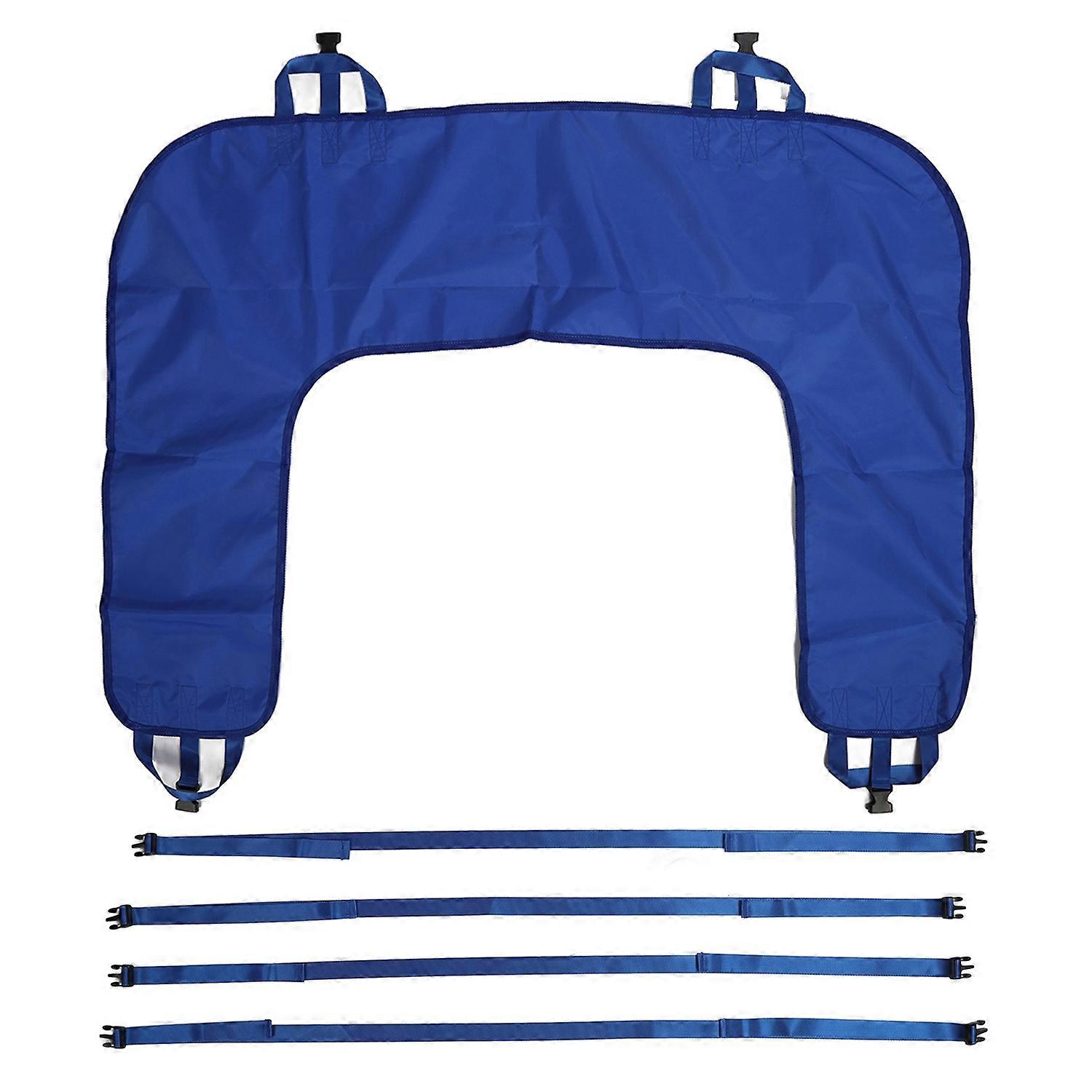 U Shape Patient Turning Sheet with Fixation Straps Labor Saving Bed Ridden Patients Lifting Pad Medi