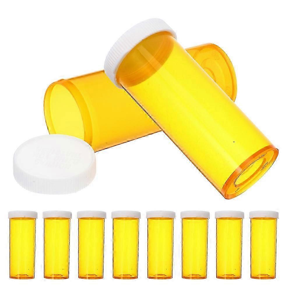 Plastic pill bottles for medicine storage 10pcs