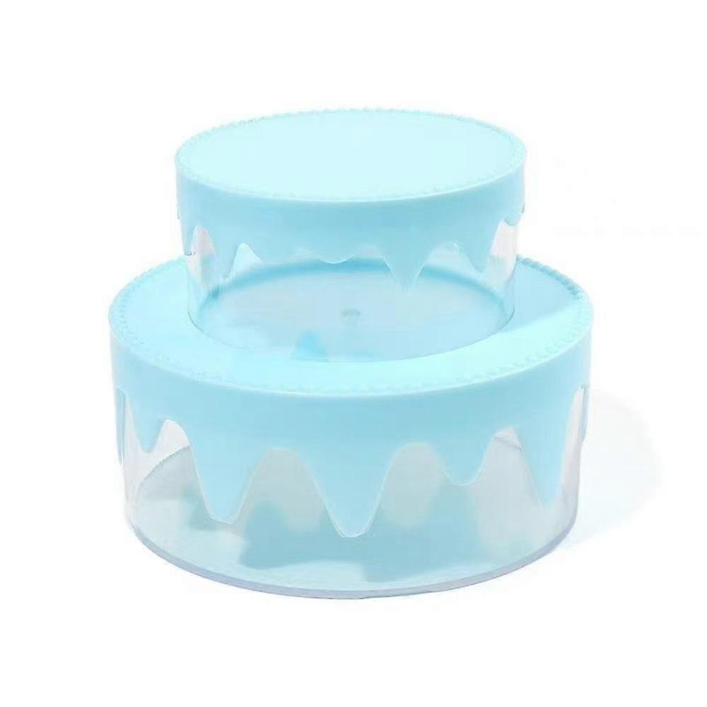 Transparent Cream Cake Box Cake Shape Plastic Box Cute Jewelry Container