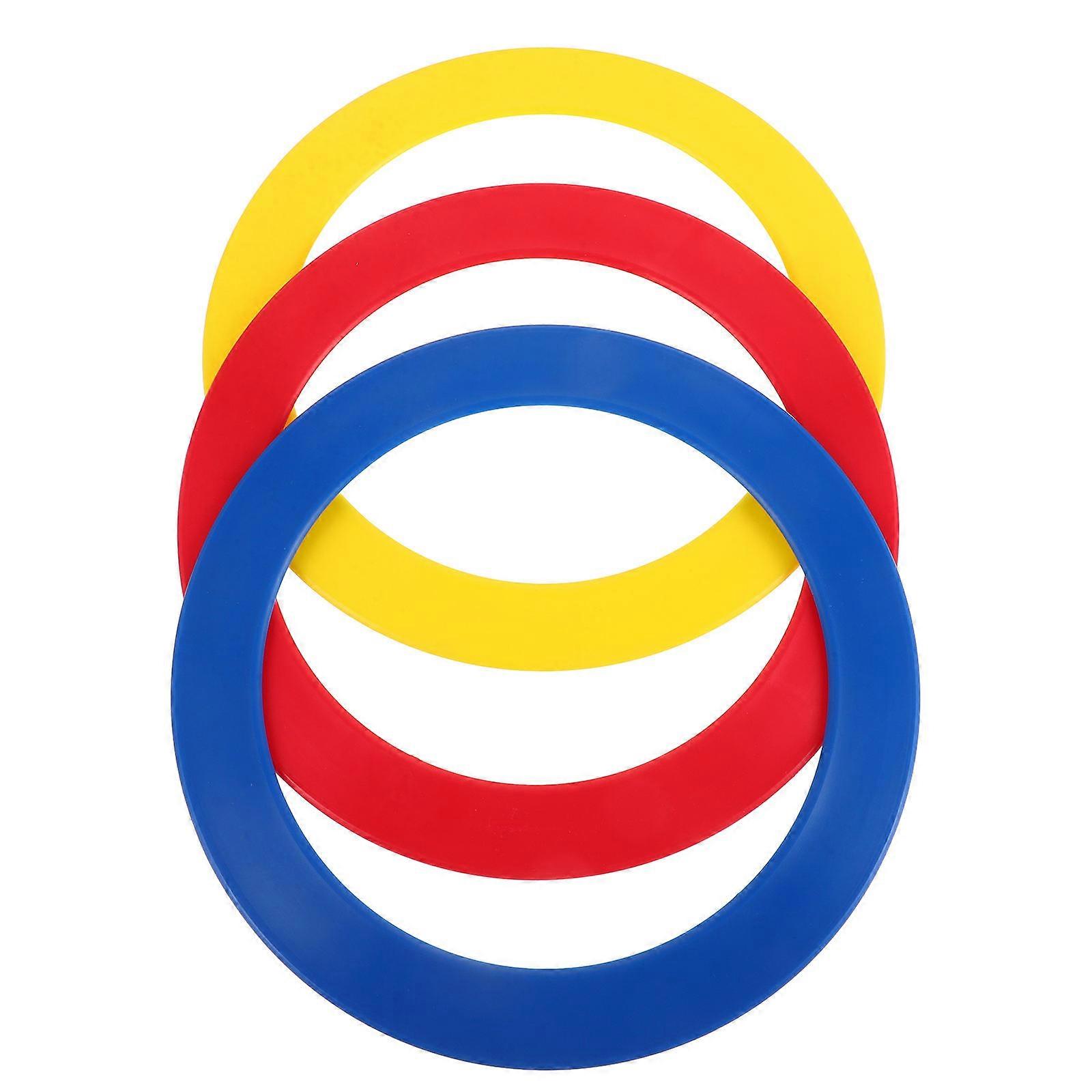 3Pcs Juggling Rings For Circus Performance Ideal For Beginners Enhanced Coordination Assorted Color Acrobatic Hand Toys