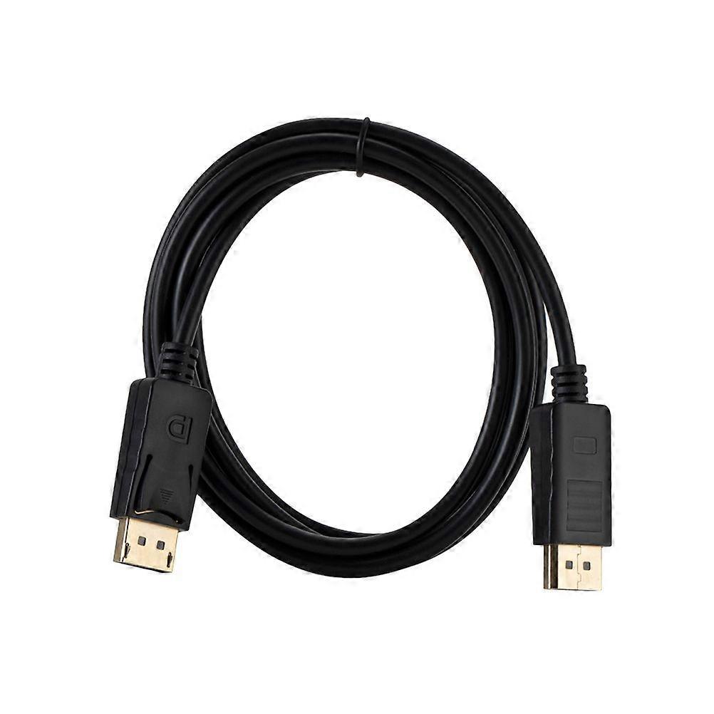 Ultra High Display Port DP to DP Cable DisplayPort 1.8m Nickel-plated for Computer Desktop Laptop (Black)