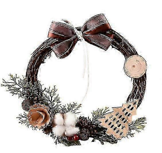 Christmas Wreath for Front Door with Easy Hang Loop
