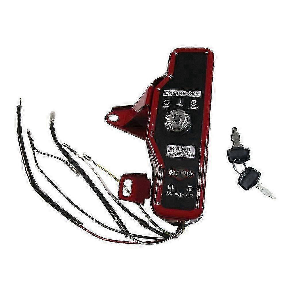 Gasoline Engine Water Pump F Electric Start Key Control Switch Control Box 168F/170F Tillage Engine